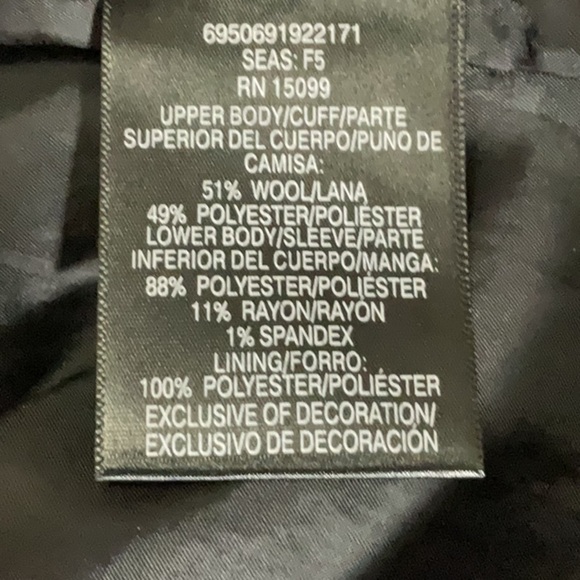 METAPHOR Vegan Leather Wool Blend Coat - Picture 5 of 6